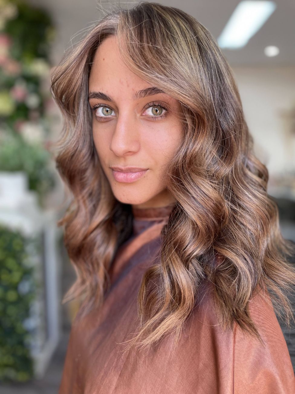 Girl with brunette hair